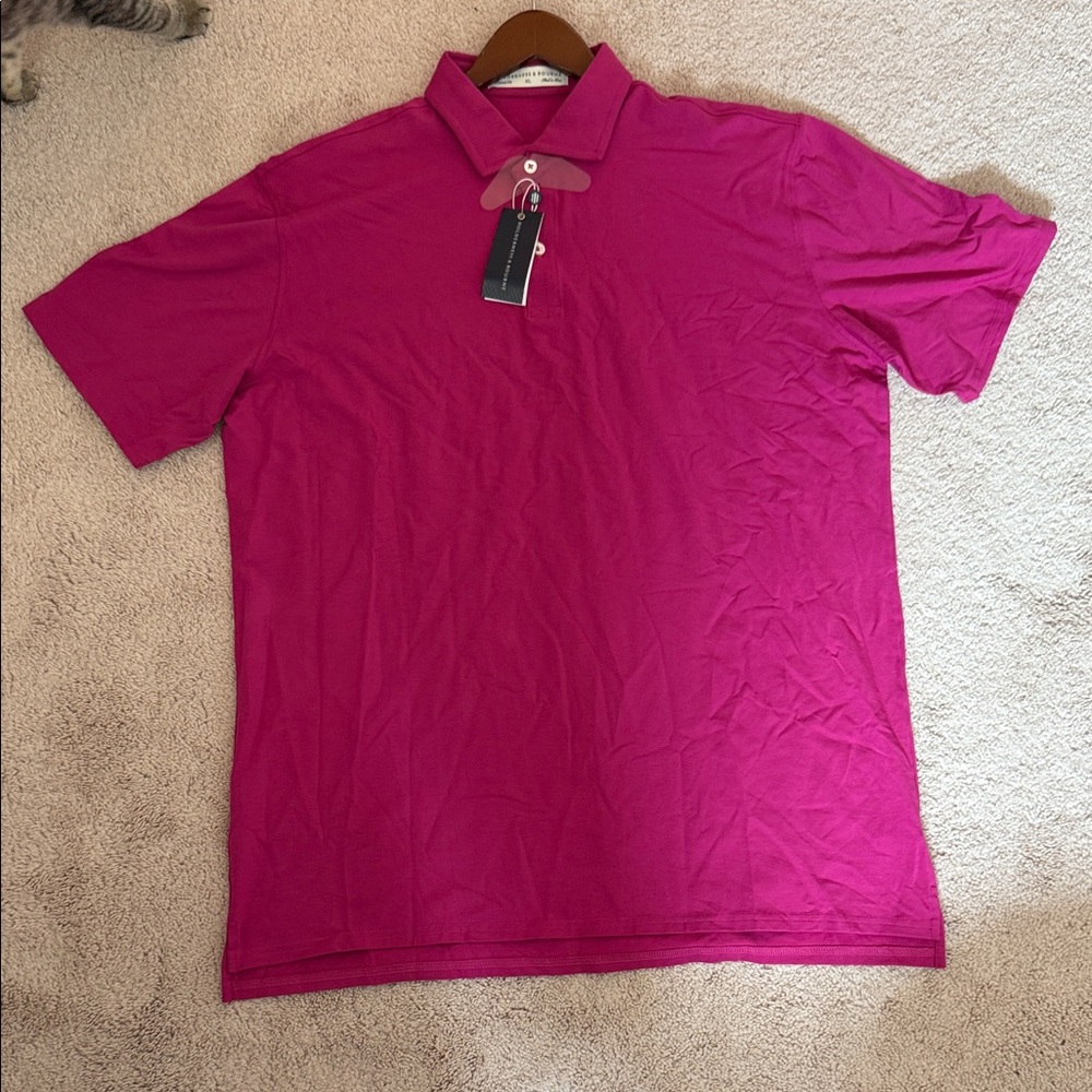 Vibrant Pink Polo Shirt for Men